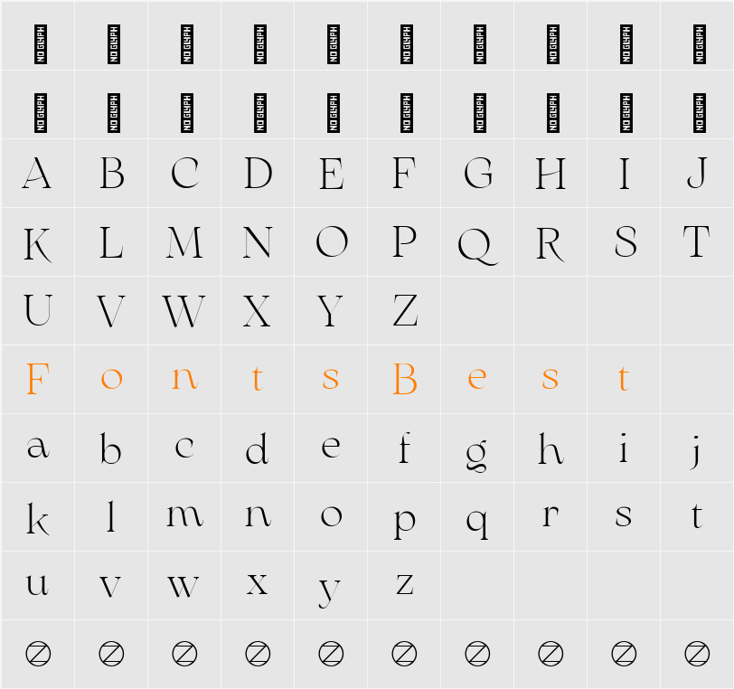 Arsenica Trial Light Character Map