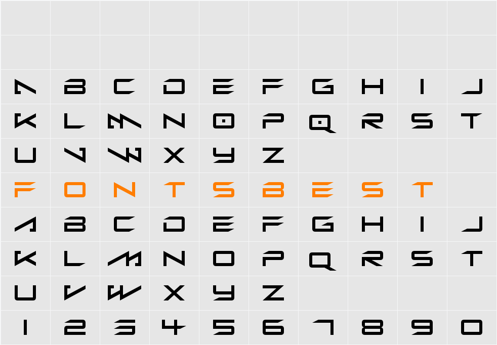 Alien Moon Character Map