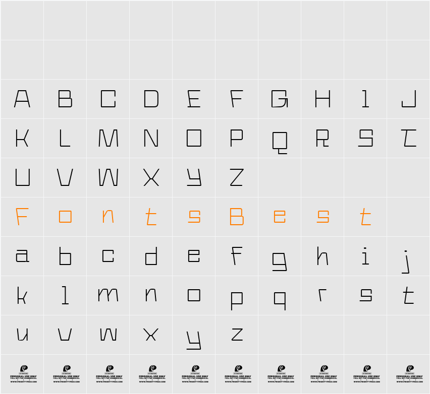 PC Magrok DEMO Thin Character Map