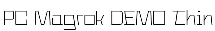 PC Magrok DEMO Thin Font Image