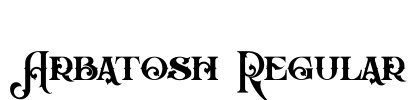 Arbatosh Regular Font Image