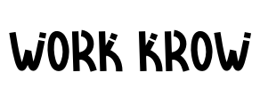 Work Krow Font Image