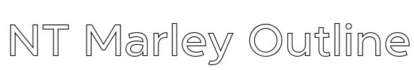 NT Marley Outline Font Image