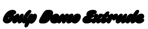 Gulp Demo Extrude Font Image