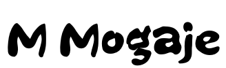M Mogaje Font Image