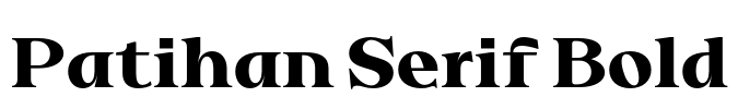 Patihan Serif Bold Font Image