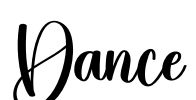 Dance Font Image