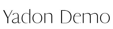 Yadon Demo Font Image