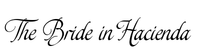 The Bride in Hacienda Font Image