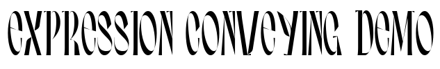 Expression Conveying Demo Font Image
