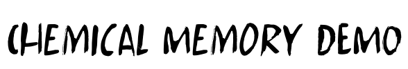 Chemical Memory DEMO Font Image