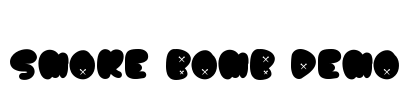 Smoke Bomb Demo Font Image