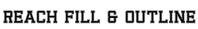 Reach Fill & Outline Font Image