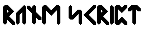 rune script Font Image