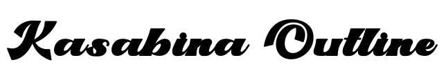 Kasabina Outline Font Image