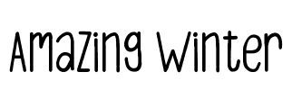 Amazing Winter Font Image