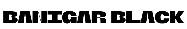Banigar Black Font Image