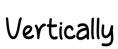 Vertically Font Image