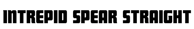 Intrepid Spear Straight Font Image
