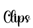 Clips Font Image