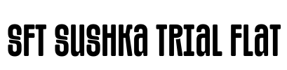 SFT Sushka TRIAL Flat Font Image