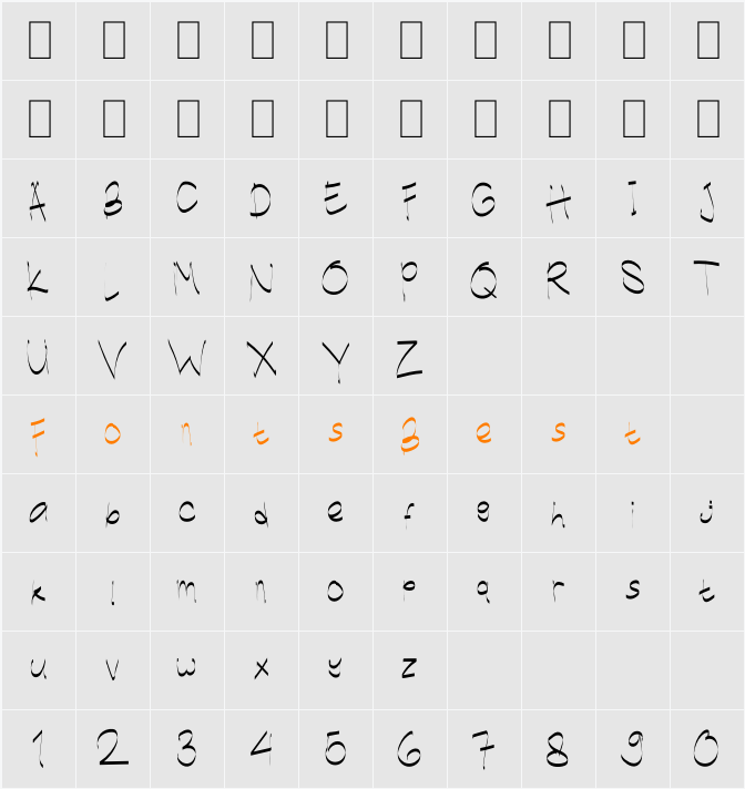 Cheec Character Map