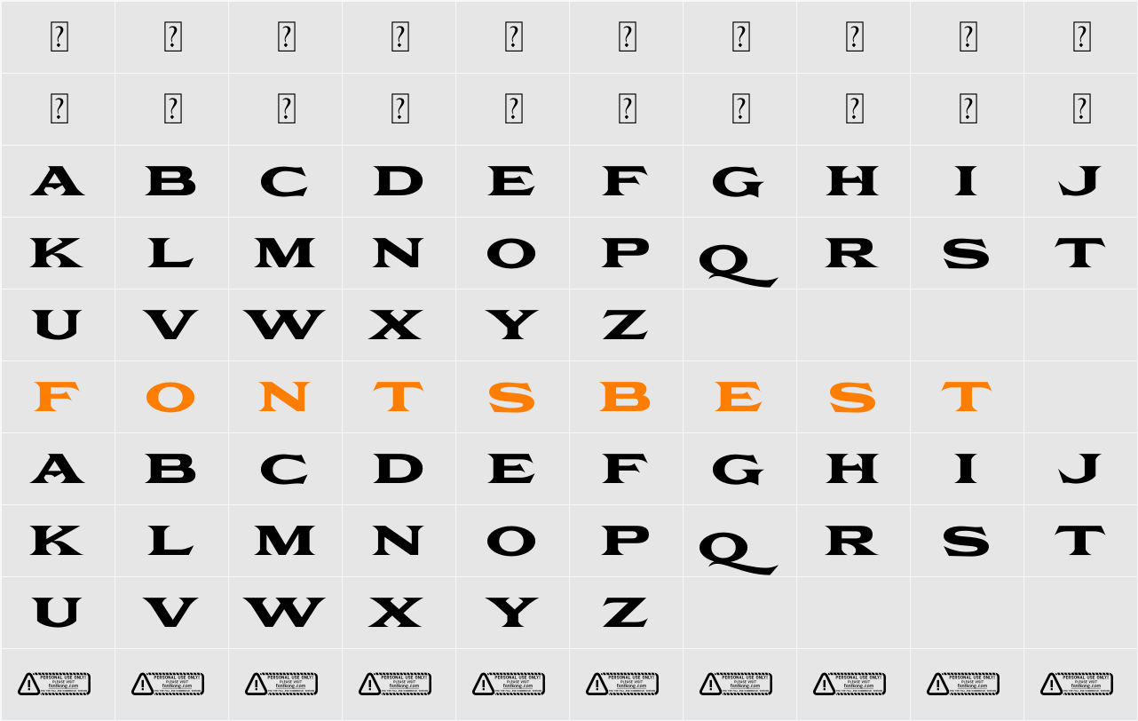 Oultra Character Map