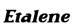 Etalene Font Image