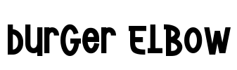 Burger Elbow Font Image