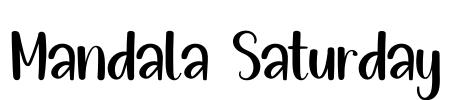 Mandala  Saturday Font Image