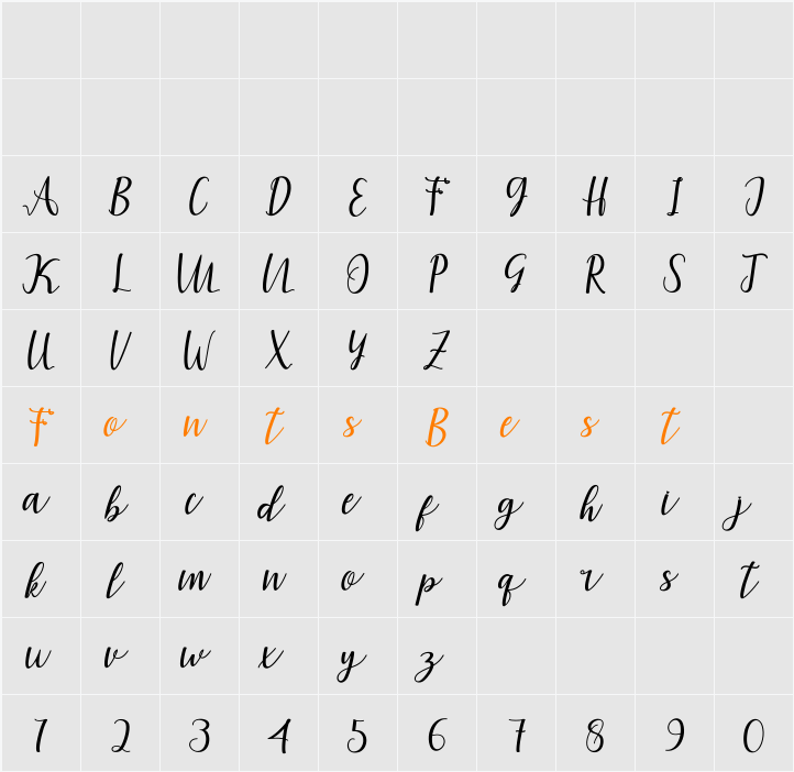 amira script Character Map