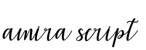 amira script Font Image