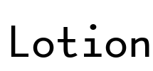 Lotion Font Image