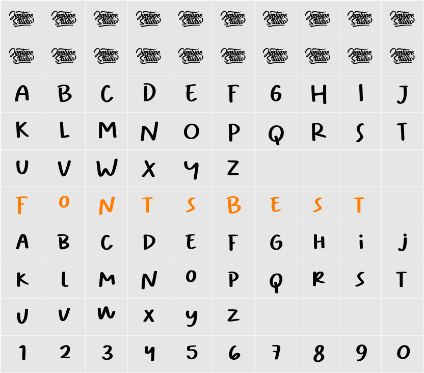 Oliver Marker Character Map