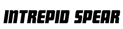 Intrepid Spear Font Image