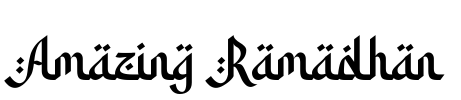 Amazing Ramadhan Font Image