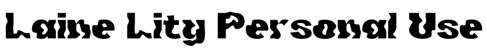 Laine Lity Personal Use Font Image
