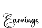 Earrings Font Image