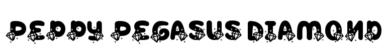 Peppy Pegasus Diamond Font Image