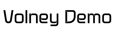 Volney Demo Font Image
