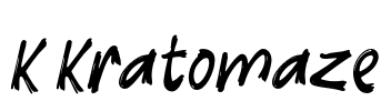 K Kratomaze Font Image