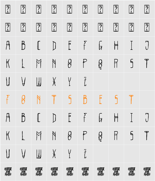 Eternum Strokes Character Map