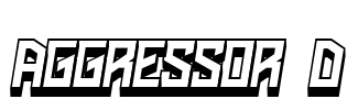 Aggressor 3D Font Image