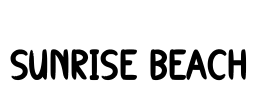 Sunrise Beach Font Image