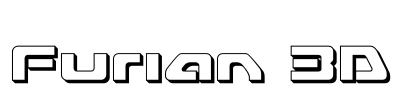 Furian 3D Font Image