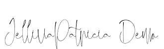 JellivaPatricia Demo Font Image