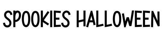 Spookies Halloween Font Image