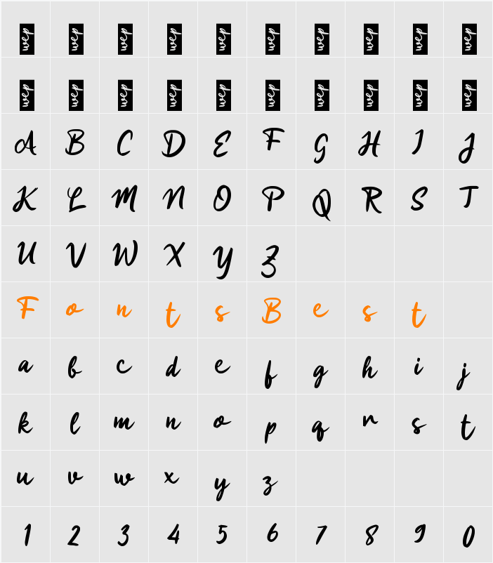 h Handal Jaya Character Map