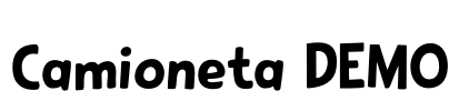 Camioneta DEMO Font Image