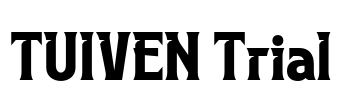 TUIVEN Trial Font Image